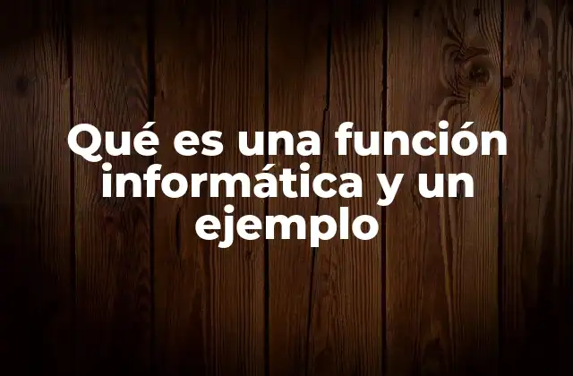 Qué es una Función Informática y un Ejemplo 2 La importancia de las funciones en el desarrollo de software