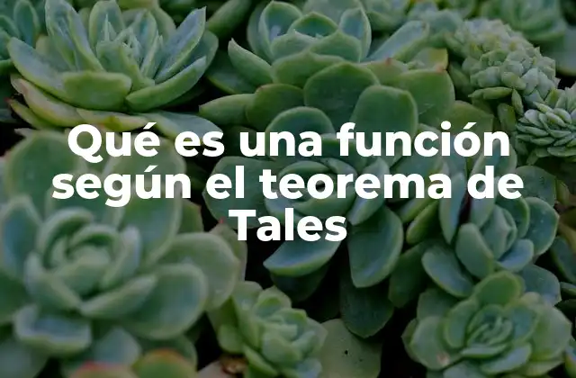 Relaciones proporcionalidad y linealidad en el teorema de Tales