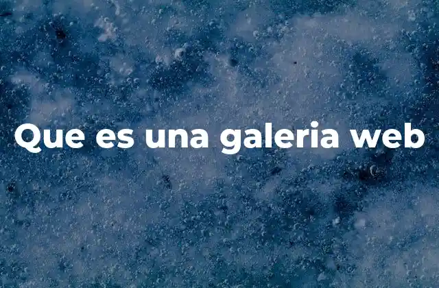 Que es una Galeria Web 2 La importancia de las galerías en el diseño web