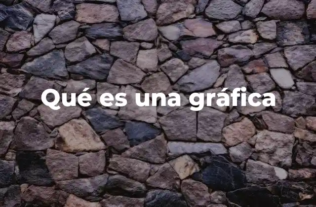 Qué es una Gráfica