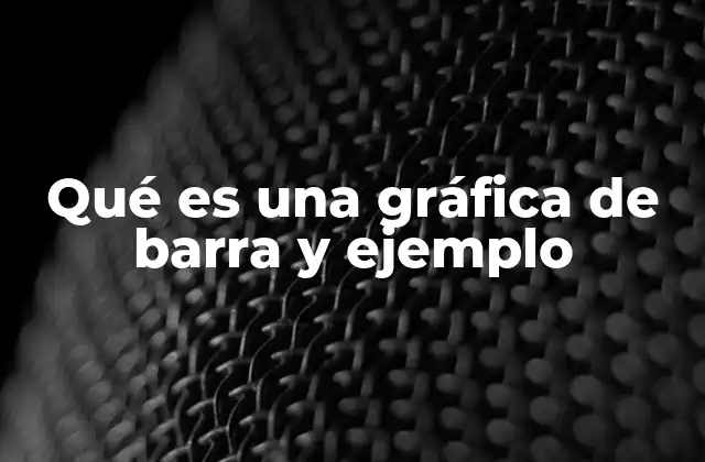 Qué es una Gráfica de Barra y Ejemplo