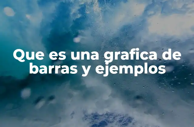 Que es una Grafica de Barras y Ejemplos