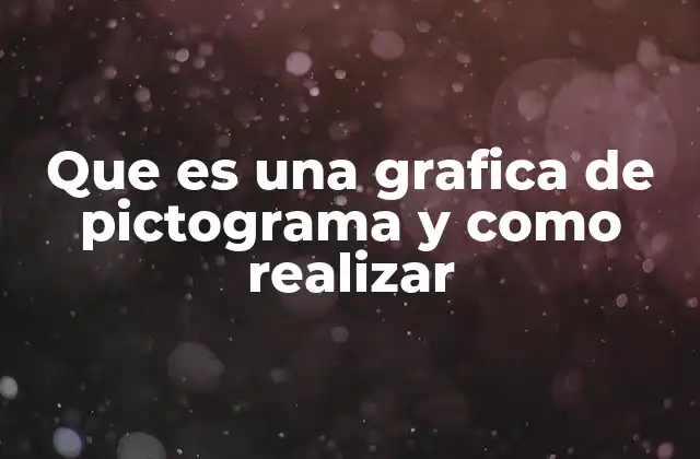 Que es una Grafica de Pictograma y como Realizar
