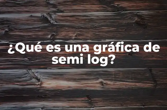 ¿qué es una Gráfica de Semi Log?