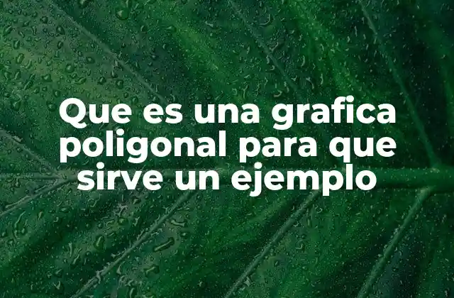 Que es una Grafica Poligonal para que Sirve un Ejemplo