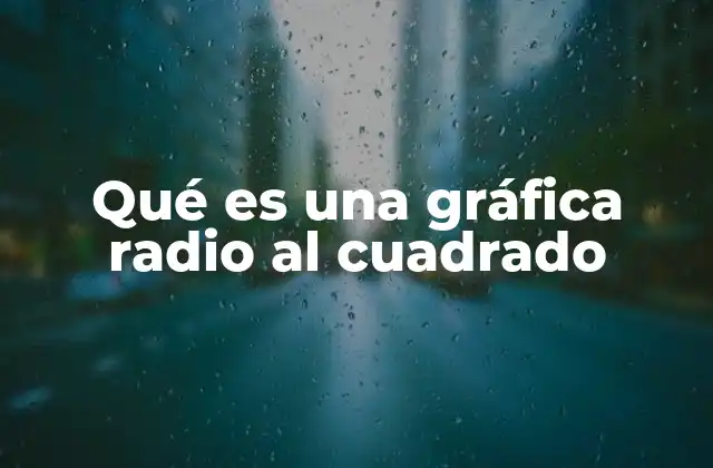 Qué es una Gráfica Radio Al Cuadrado