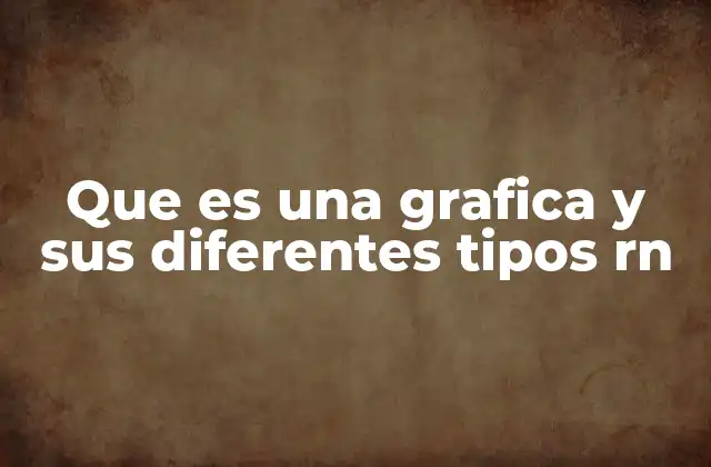 Que es una Grafica y Sus Diferentes Tipos Rn