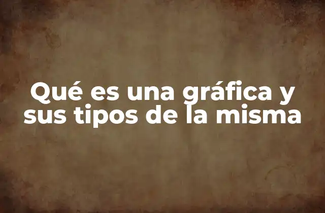 Qué es una Gráfica y Sus Tipos de la Misma