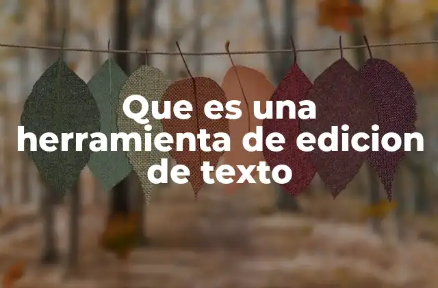 Las herramientas de edición de texto y su papel en la productividad