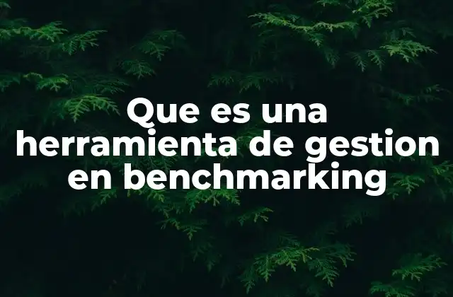 Que es una Herramienta de Gestion en Benchmarking 2 Cómo el benchmarking transforma la gestión empresarial