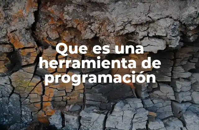 Que es una Herramienta de Programación