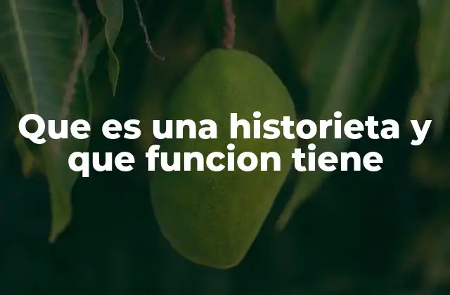 Que es una Historieta y que Funcion Tiene