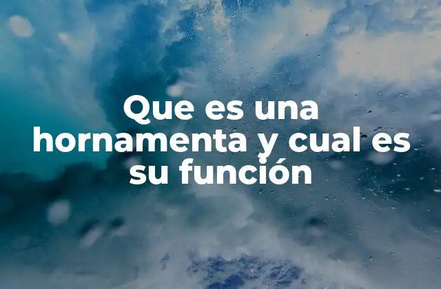 Que es una Hornamenta y Cual es Su Función