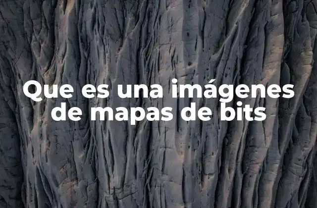 Que es una Imágenes de Mapas de Bits