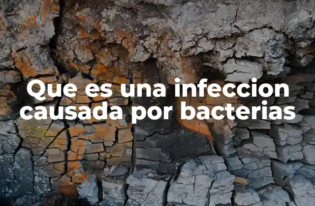 Que es una Infeccion Causada por Bacterias