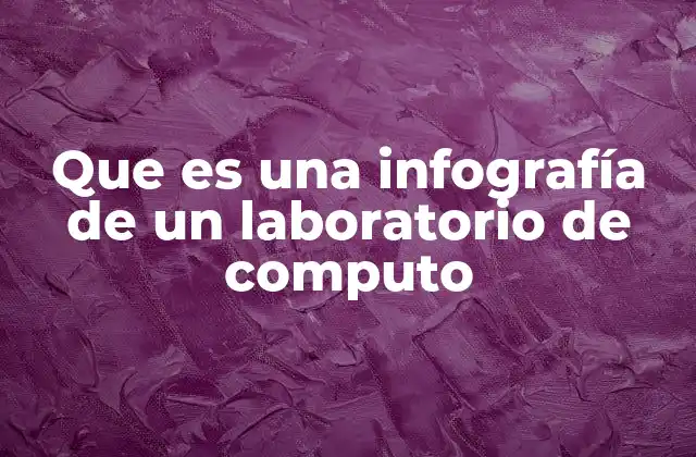 Que es una Infografía de un Laboratorio de Computo