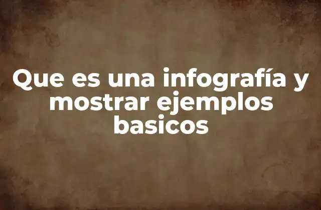Que es una Infografía y Mostrar Ejemplos Basicos