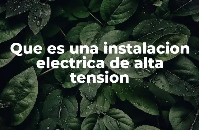El rol de las instalaciones eléctricas en la infraestructura energética moderna