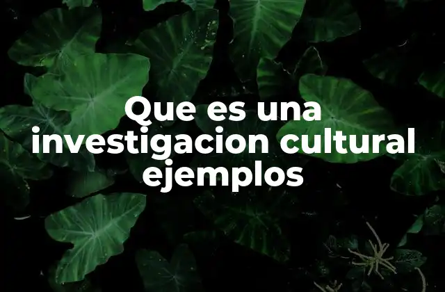 Que es una Investigacion Cultural Ejemplos 2 El estudio de las prácticas sociales como herramienta de análisis cultural