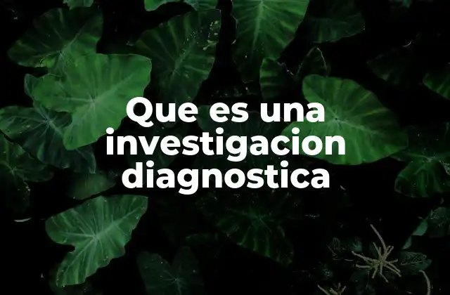 Que es una Investigacion Diagnostica 14 El rol de la investigación diagnóstica en el análisis de problemas