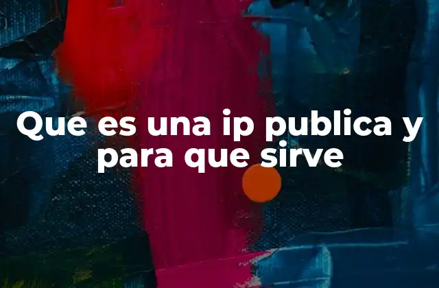 Que es una Ip Publica y para que Sirve
