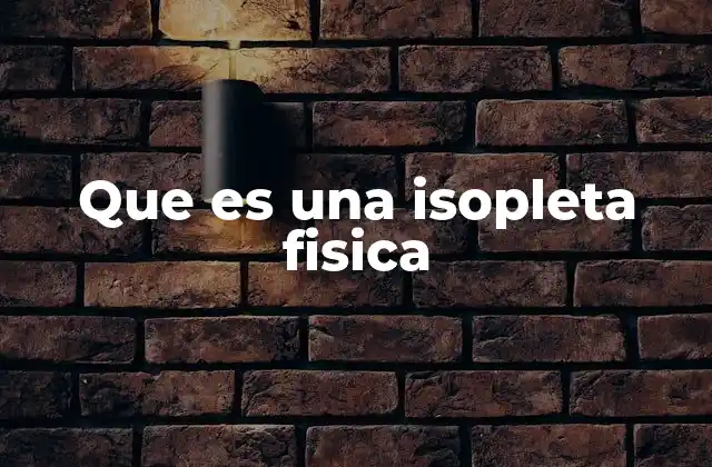Uso de las isopletas en la representación de variables físicas
