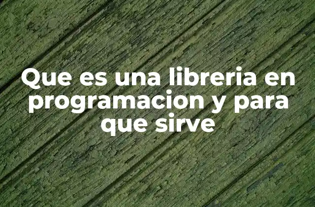 Componentes esenciales de una librería de programación