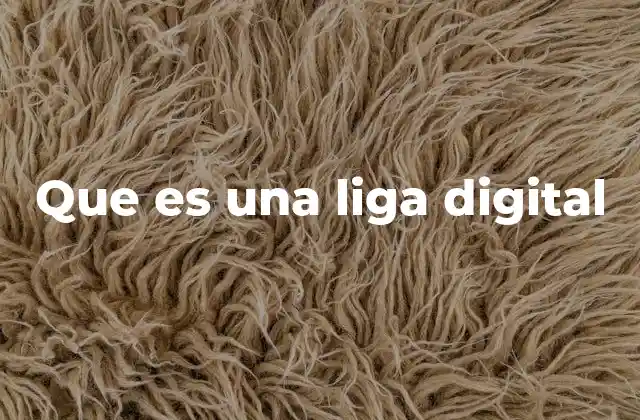 Que es una Liga Digital