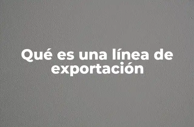 Qué es una Línea de Exportación 2 La importancia de las líneas de exportación en el desarrollo económico