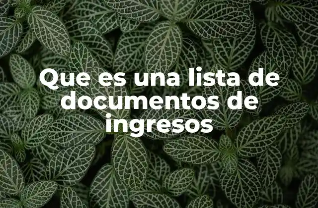 El rol de los documentos de ingresos en la gestión financiera