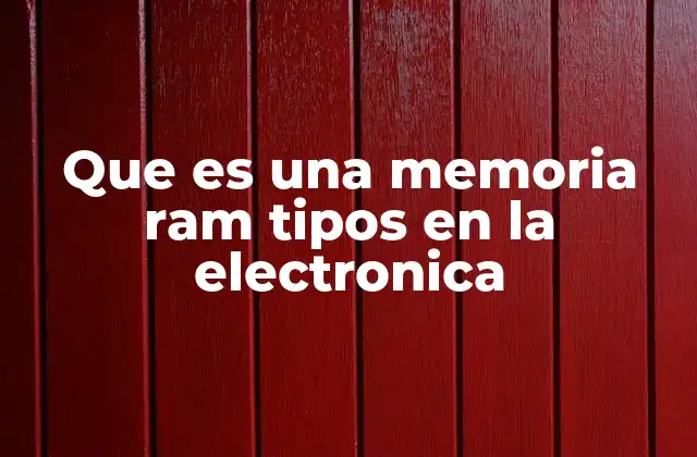 Que es una Memoria Ram Tipos en la Electronica 2 La importancia de la memoria RAM en el funcionamiento de los dispositivos electrónicos
