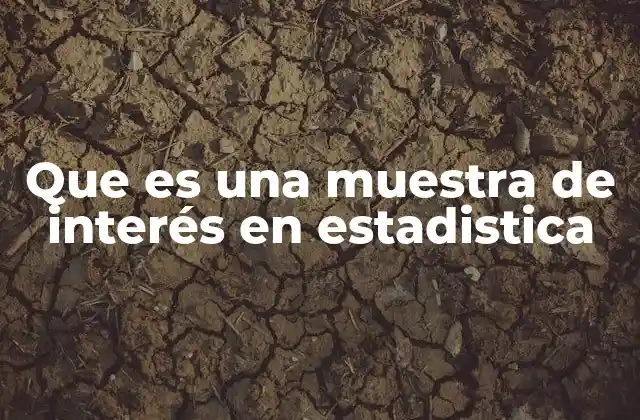 Cómo se define una muestra en el contexto estadístico