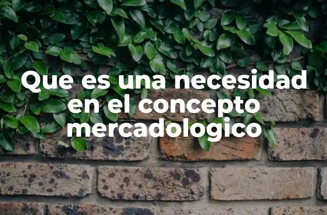 Que es una Necesidad en el Concepto Mercadologico 2 La importancia de las necesidades en la planificación estratégica de mercadotecnia