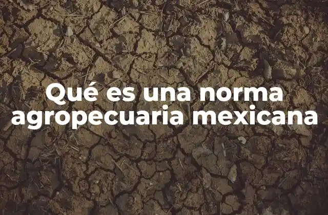 Qué es una Norma Agropecuaria Mexicana 2 La importancia de los estándares en el sector agropecuario