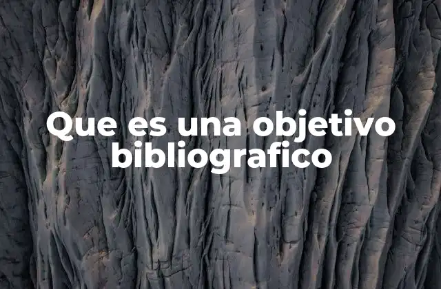 Que es una Objetivo Bibliografico 2 La importancia de la planificación en la investigación bibliográfica