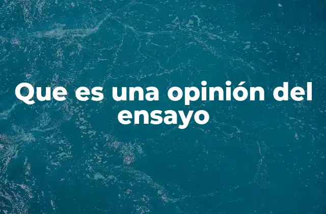 Que es una Opinión Del Ensayo 2 La importancia de la voz personal en la escritura académica