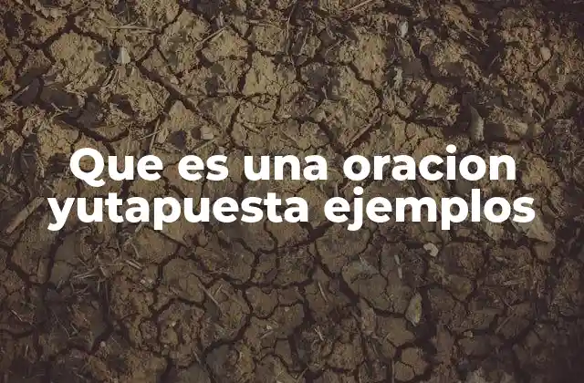 Que es una Oracion Yutapuesta Ejemplos