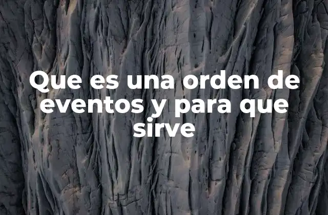 La importancia de planificar eventos con estructura