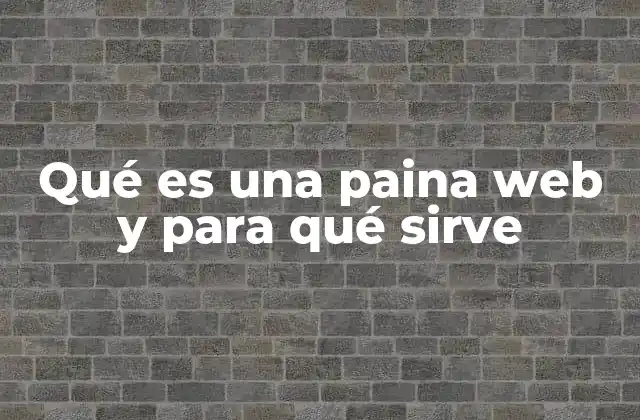 Qué es una Paina Web y para Qué Sirve