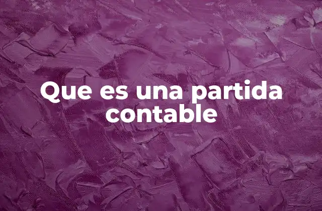 El papel de las partidas contables en el libro diario