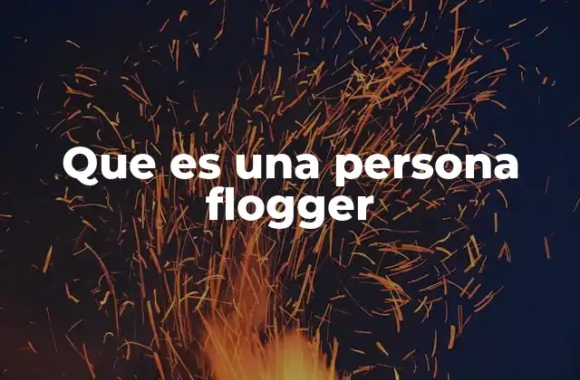 Que es una Persona Flogger