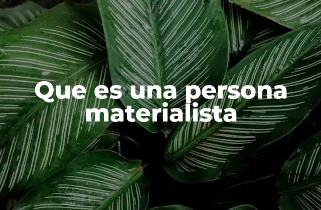 Que es una Persona Materialista 2 El impacto psicológico de las actitudes materialistas