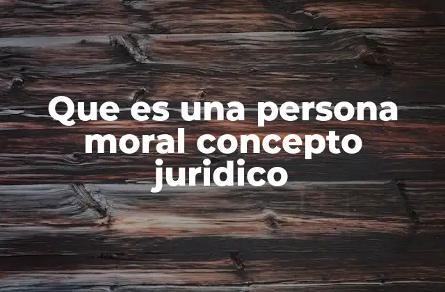 Que es una Persona Moral Concepto Juridico 2 La importancia de las entidades con personalidad jurídica
