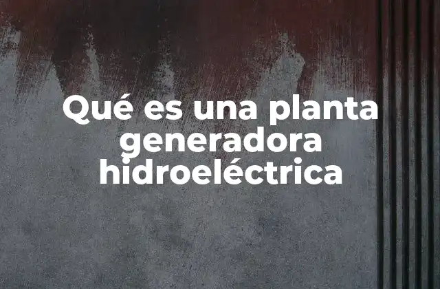 El papel de la energía hidroeléctrica en la transición energética
