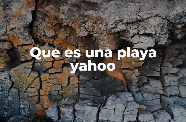 Que es una Playa Yahoo
