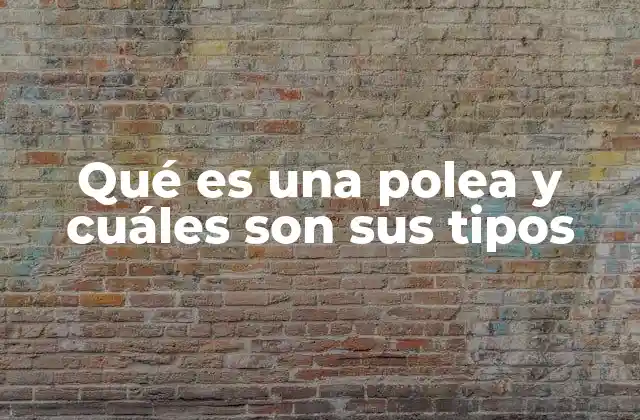 La importancia de las poleas en la ingeniería mecánica