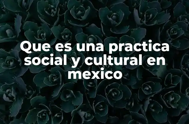 La diversidad como base de las prácticas sociales y culturales en México