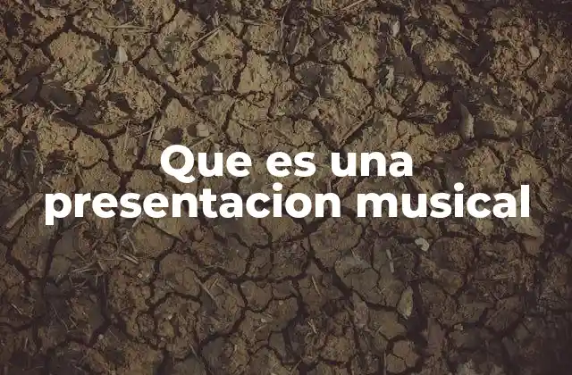 Que es una Presentacion Musical 2 La importancia de la música en escena