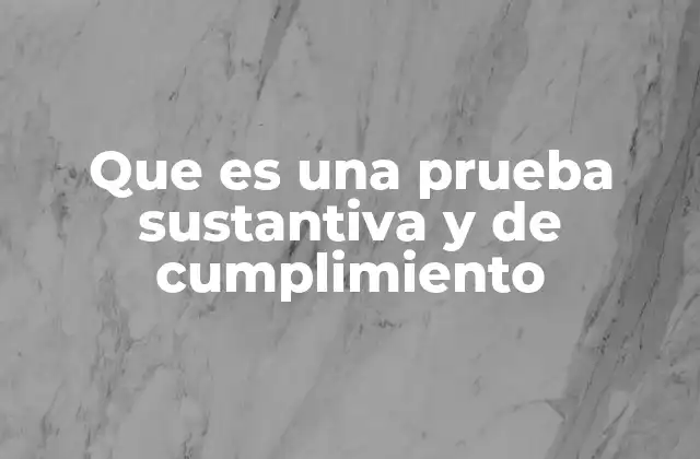 Que es una Prueba Sustantiva y de Cumplimiento 2 El rol de las pruebas en la auditoría financiera