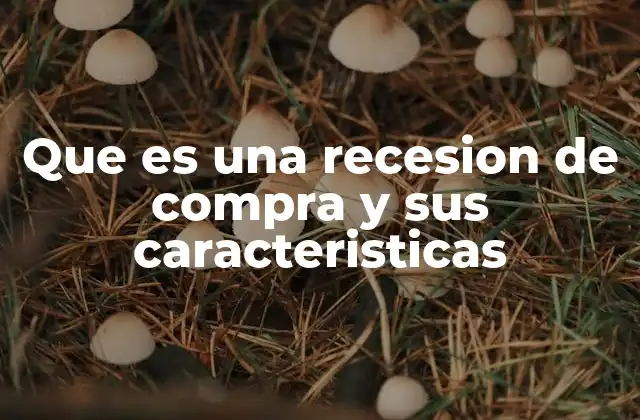 Cómo se diferencia una recesión de compra de una recesión económica